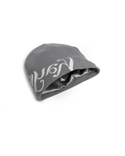 Kaynur Beanie with Satin Lining – Grey