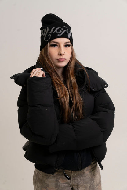 Kaynur Beanie with Satin Lining – Grey