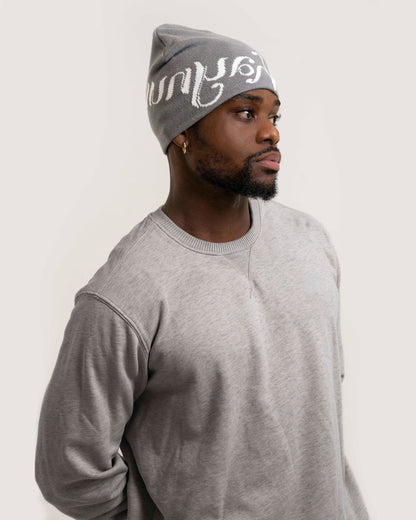 Kaynur Beanie with Satin Lining – Grey